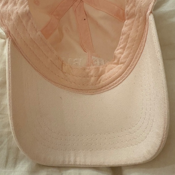 ANINE BING SPORT pale pink adjustable baseball cap